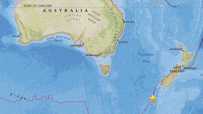 زلزله ای به بزرگی 6.4 ریشتر نیوزیلند را لرزاند