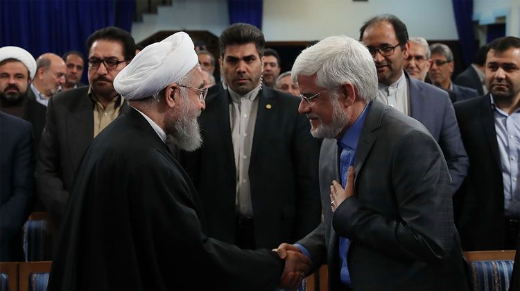 استقبال روحاني از نظرات اعضاي فراكسيون اميد مجلس براي انتخاب كابينه دوازدهم