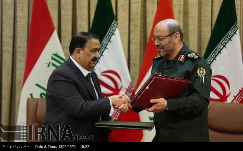 ایران اور عراق کے درمیان عسکری،سیکورٹی معاہدے پر دستخط ہوگئے ایران اور عراق کے درمیان عسکری،سیکورٹی معاہدے پر دستخط ہوگئے