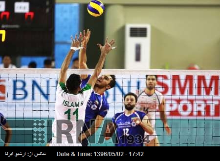 ايشيائي والي بال مقابلوں ميں ايران كي عراق كو شكست ايشيائي والي بال مقابلوں ميں ايران كي عراق كو شكست