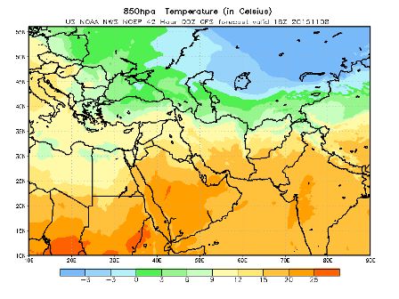 روند افزایش دما در چهارمحال و بختیاری/ گرد و غبار در راه است