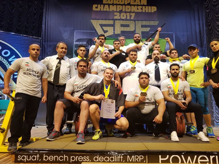 Iran's powerlifting team ranks first in Ukraine Iran's powerlifting team ranks first in Ukraine