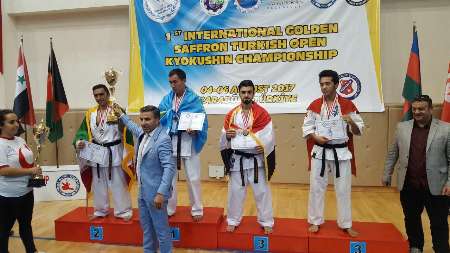 Iran karate fighter stands 2nd in Turkey Champs Iran karate fighter stands 2nd in Turkey Champs