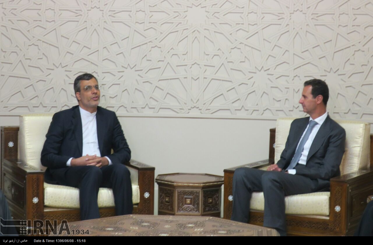 نائب ایرانی وزیر خارجہ کی شامی صدر کیساتھ ملاقات/ اہم امور پر بات چیت