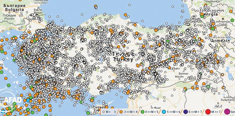 وقوع 26 هزار زمين لرزه در غرب تركيه طي هفت ماه اخير