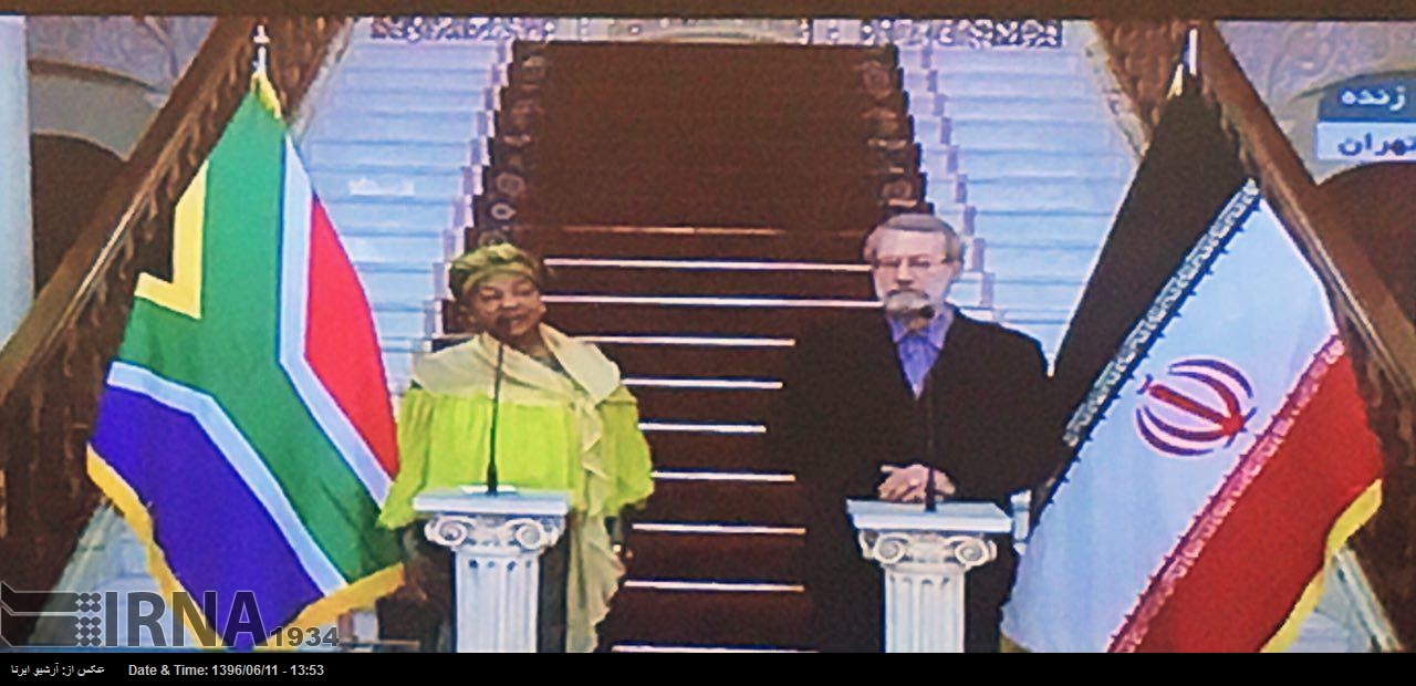 Laricani, İran ve Güney Afrika’nın terörizmle mücadelede işbirliğine vurgu yaptı Laricani, İran ve Güney Afrika’nın terörizmle mücadelede işbirliğine vurgu yaptı