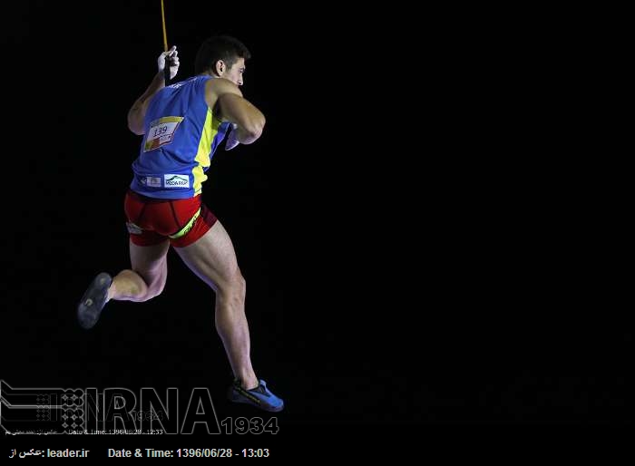 La 25 ª ronda de la competición de escalada en roca indoor  de Asia en Teherán desde el 18 de septiembre de 2017**9391