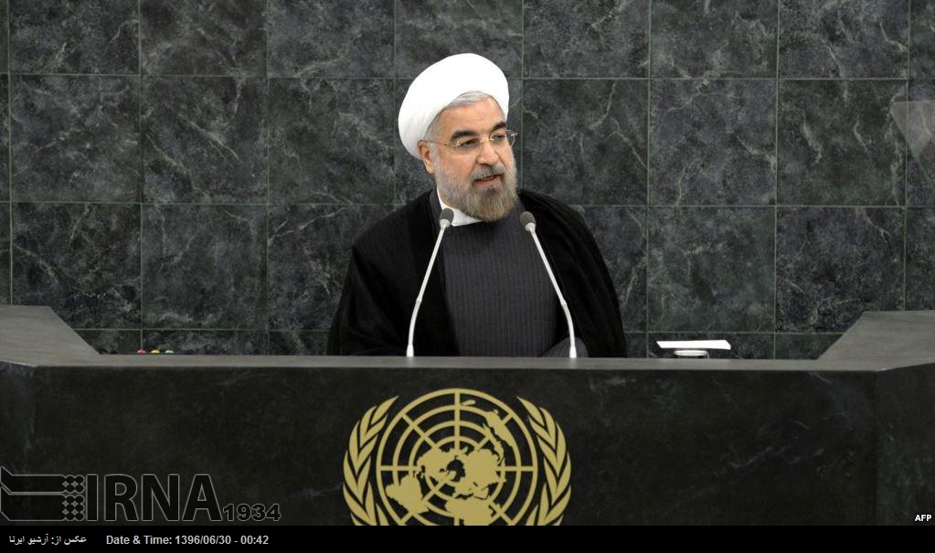 Ruhani: ABD Başkanının cahilce ve kinci söylemi BM’ya yakışır durumda değildi Ruhani: ABD Başkanının cahilce ve kinci söylemi BM’ya yakışır durumda değildi
