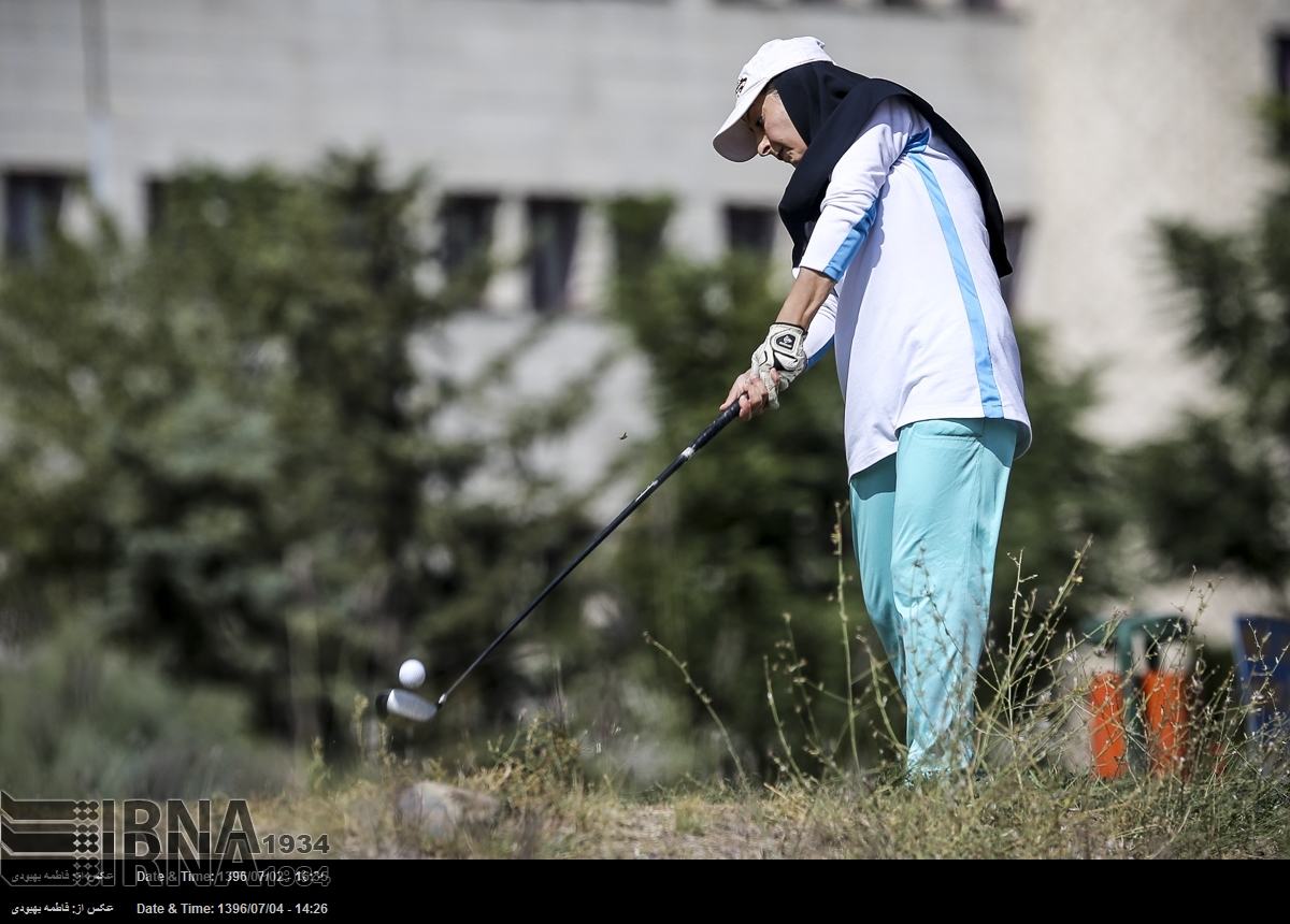 Women golf competition in Tehran