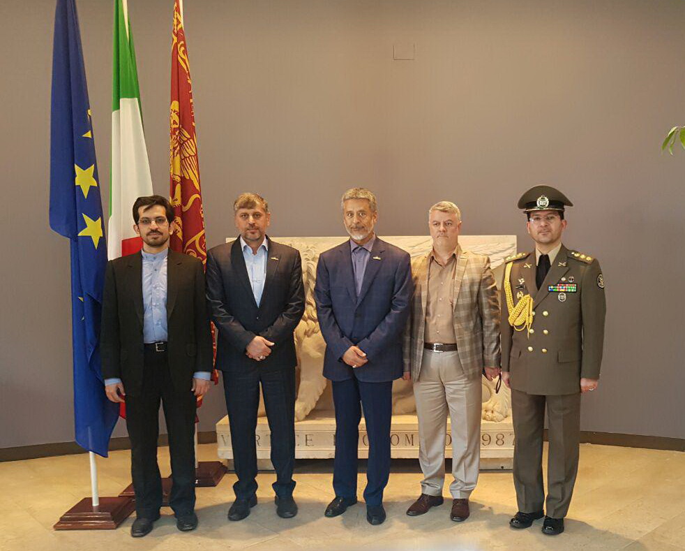 استقبال رسمی از فرمانده نیروی دریایی ارتش ایران در ونیز ایتالیا