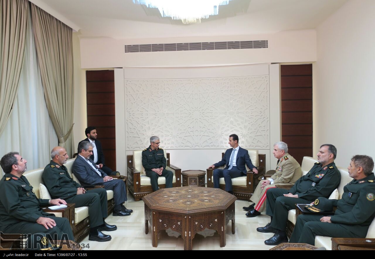 Alto oficial militar iraní se reúne con el presidente sirio en Damasco Alto oficial militar iraní se reúne con el presidente sirio en Damasco