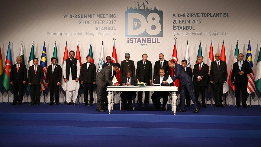 اردوغان خواستار افزایش اعضای گروه كشورهای در حال توسعه اسلامی(دی-8) شد