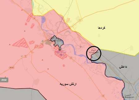 ارتش سوریه روستای 'خشام' در جنوب شرق دیرالزور را آزاد كرد