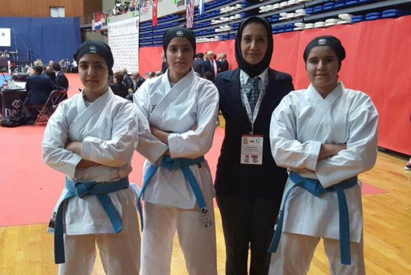 Iran Female Kata team win first medal in world champs Iran Female Kata team win first medal in world champs