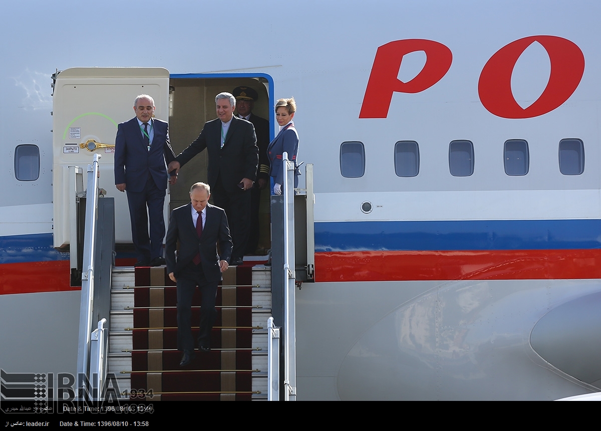 Путин прибыл в Тегеран для участия в трёхсторонней встрече глав Ирана, России и Азербайджана Путин прибыл в Тегеран для участия в трёхсторонней встрече глав Ирана, России и Азербайджана