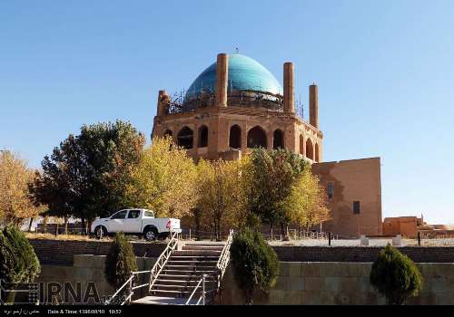 Ancient dome of Soltaniyeh in north central Iran