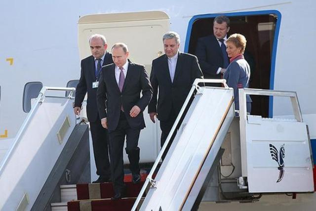 Russian President arrives in Tehran