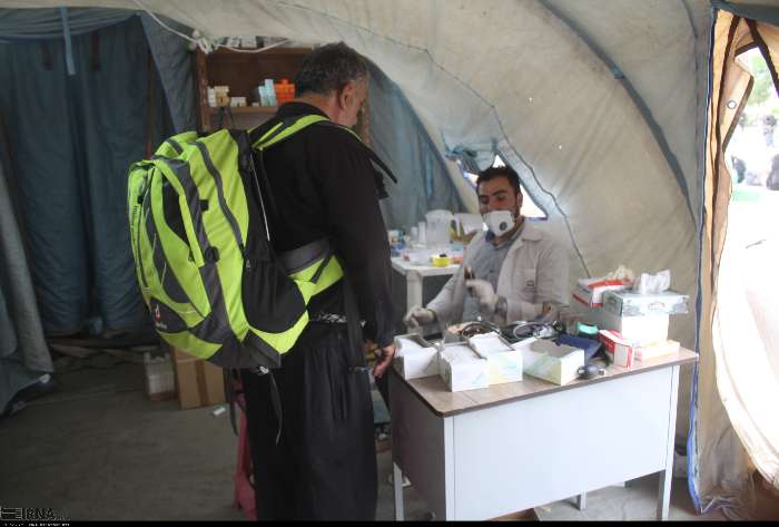درمانگاه صحرایی البرز در مرز مهران راه اندازی شد