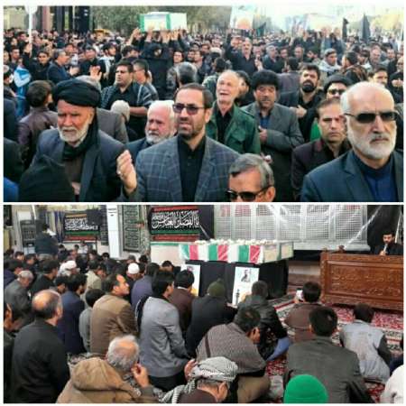 تشييع دو شهيد مدافع حرم در مشهد