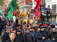 برگزاری راهپیمایی پرشور اربعین حسینی(ع)در قلب لندن