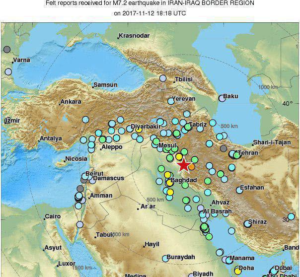 زلزله ای كه نیمی از ایران وعراق را لرزاند