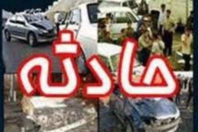 2 مصدوم و آتش گرفتن پژو در تصادف با پرايد در گنبدكاووس - ایرنا