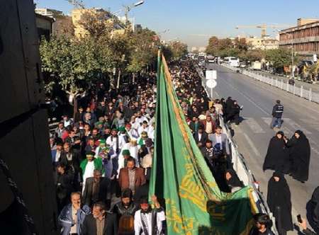 بازگشت كربلاييان كاروان پياده انصارالحسين به مشهد