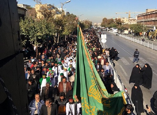 بازگشت كربلاييان كاروان پياده انصارالحسين به مشهد