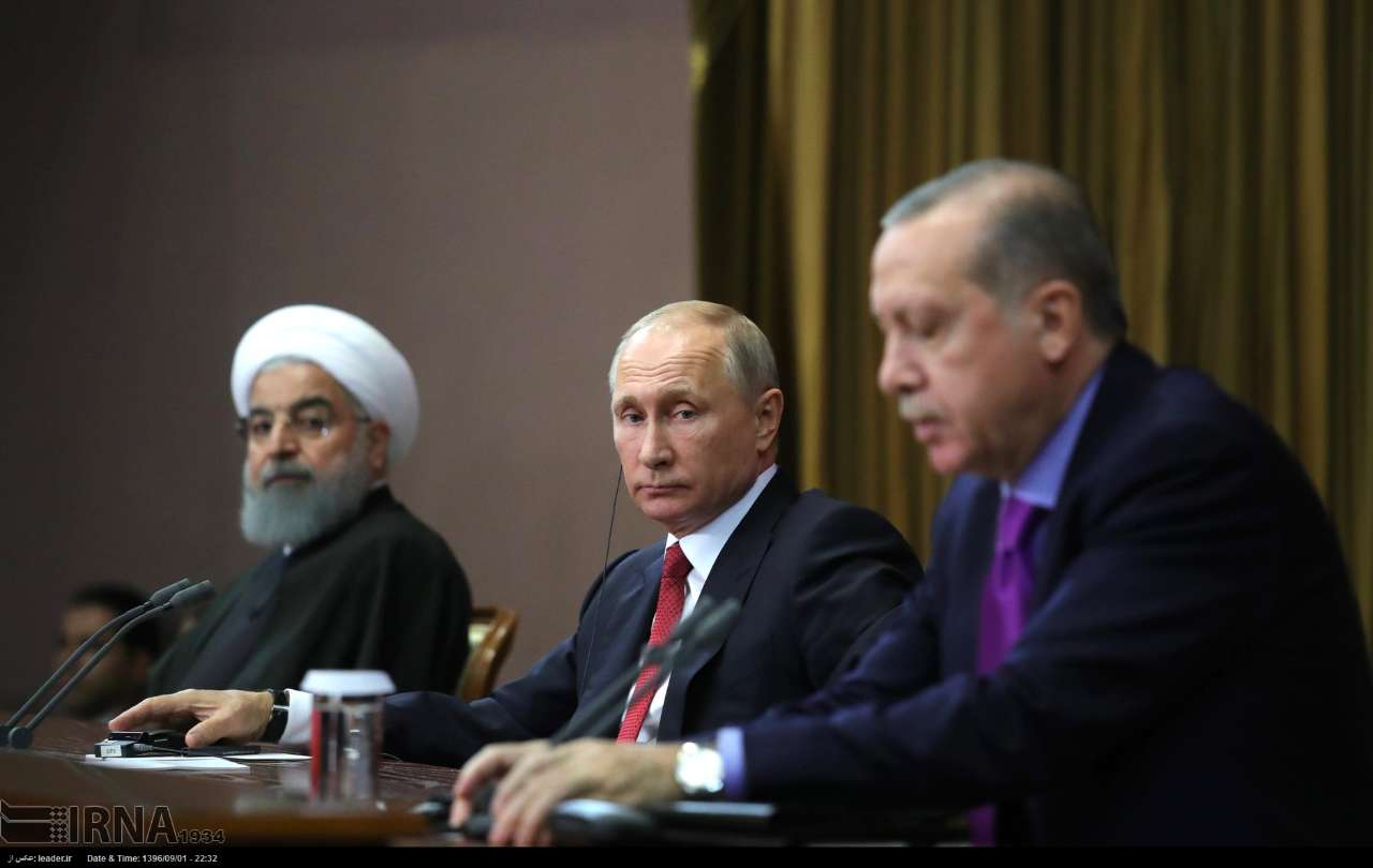 Путин: без участия Ирана и Турции политическое урегулирование в Сирии было бы невозможно Путин: без участия Ирана и Турции политическое урегулирование в Сирии было бы невозможно