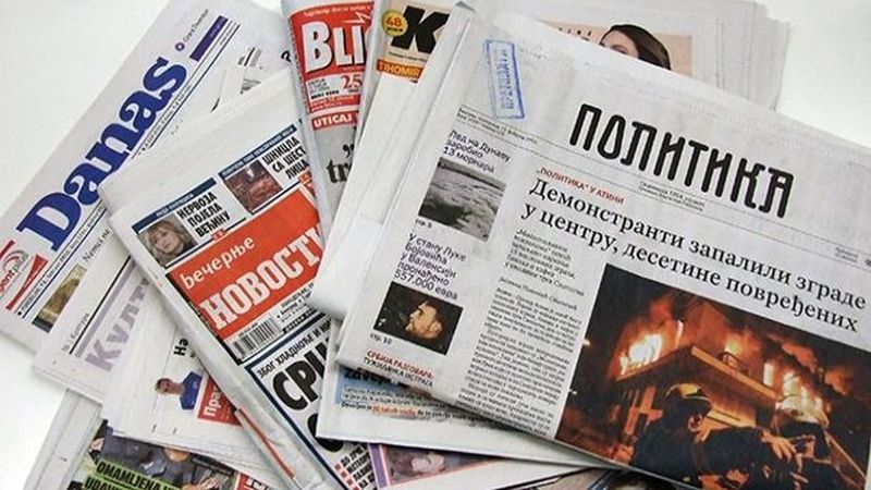 سرخط روزنامه هاي صربستان- پنجشنبه 2 آذر