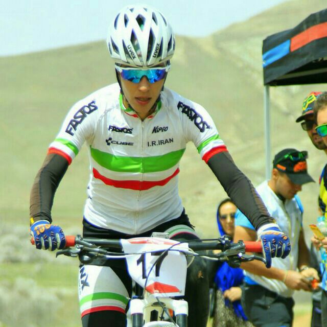 Iranian cyclist stands 1st in Asia Iranian cyclist stands 1st in Asia