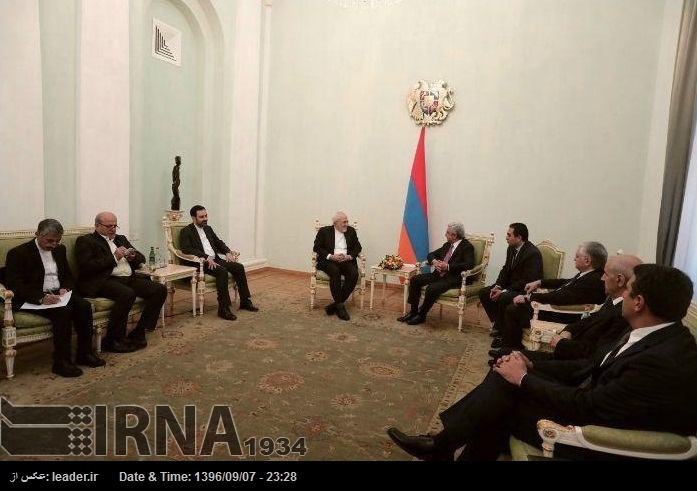 Глава МИД Ирана провел встречу с президентом Армении Глава МИД Ирана провел встречу с президентом Армении
