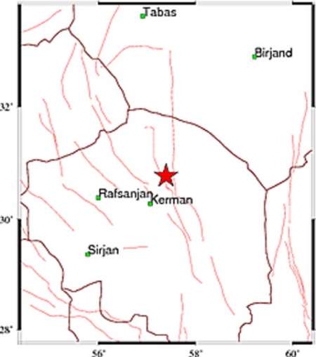 زلزله چهار ریشتری كرمان خسارتی نداشت