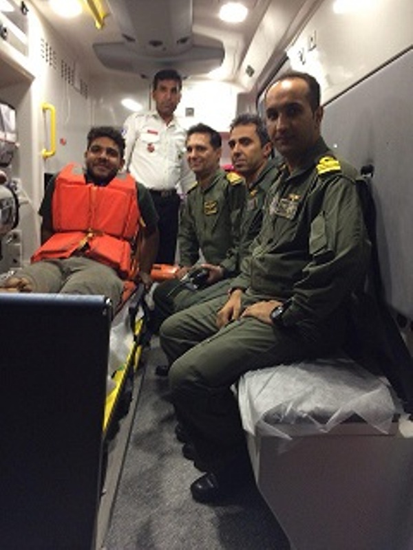Iranian Navy saves Indian sailor Iranian Navy saves Indian sailor