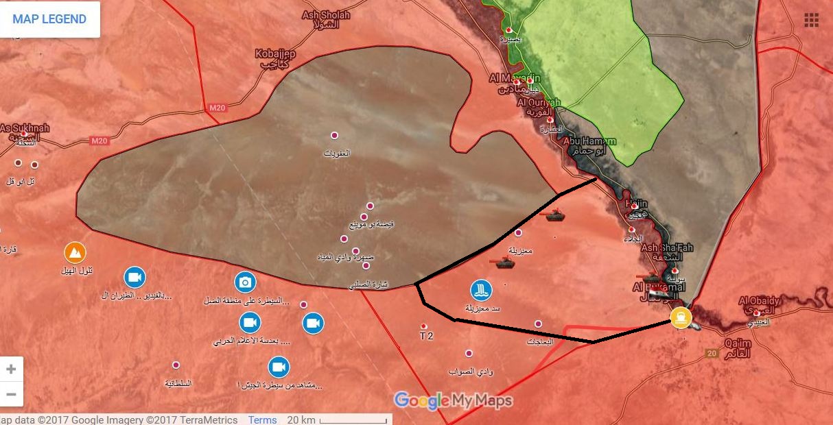 2هزار كيلومترمربع از جنوب شرق استان ديرالزور سوريه آزاد شد