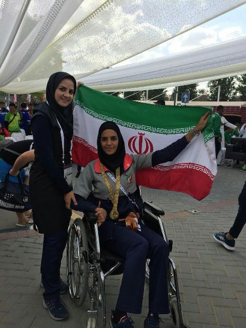 Iran female javelin thrower bags gold in Asian Para Games Iran female javelin thrower bags gold in Asian Para Games
