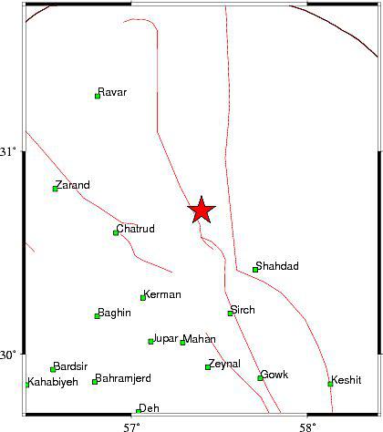 زلزله 6.1 ریشتری هجدك خسارتی نداشت
