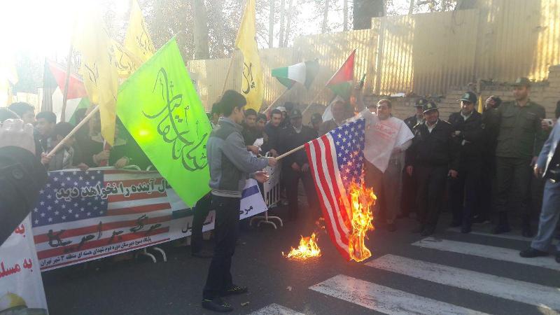 Iranian students rally against Trump's decision on Quds Iranian students rally against Trump's decision on Quds