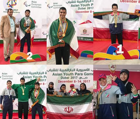 كسب 14مدال در آخرین روز رقابت های دوومیدانی معلولین/ پایان كار نمایندگان ایران با 43 نشان رنگارنگ