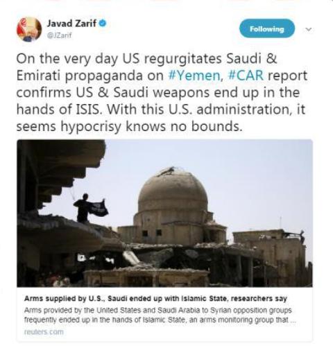 FM Zarif slams US hypocricy in Yemen crisis FM Zarif slams US hypocricy in Yemen crisis