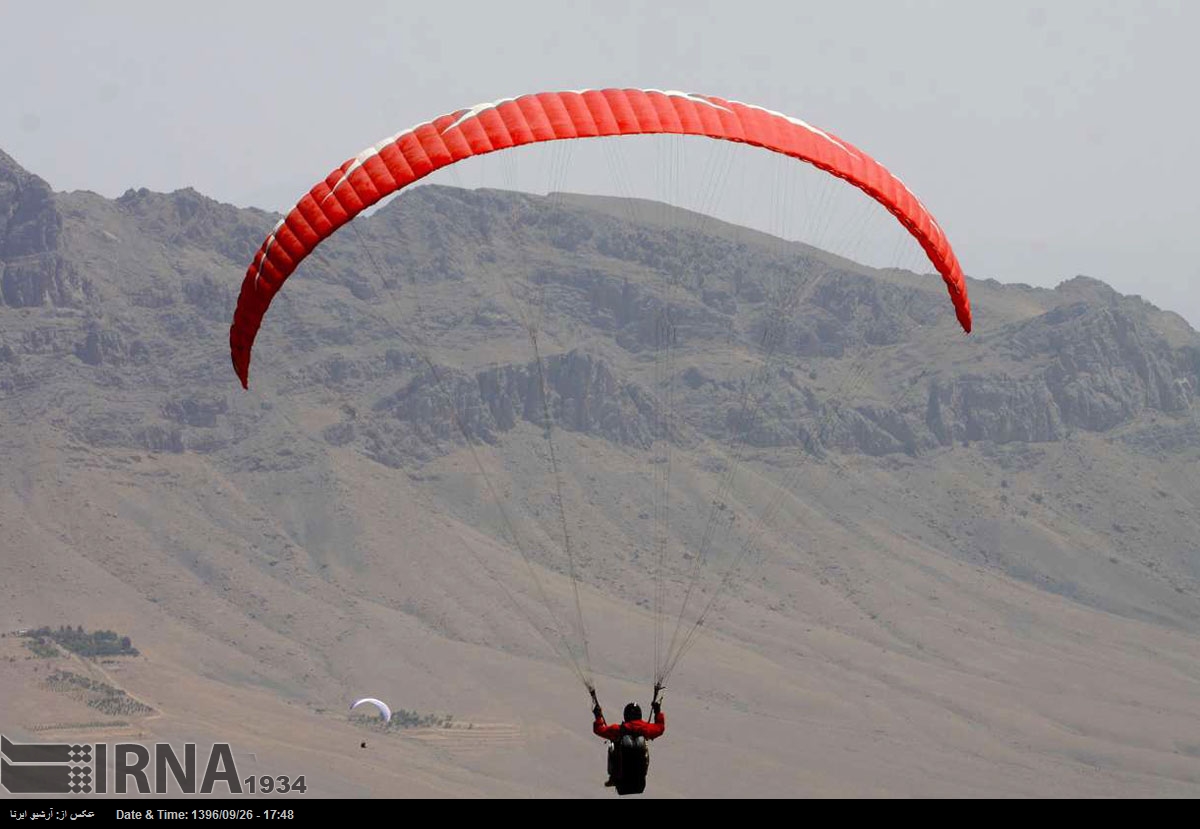Paragliding in western Iran