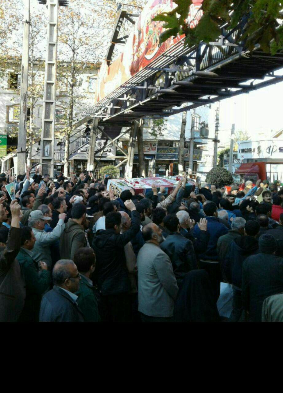 پیكر شهید مدافع حرم در آمل تشییع شد پیكر شهید مدافع حرم در آمل تشییع شد