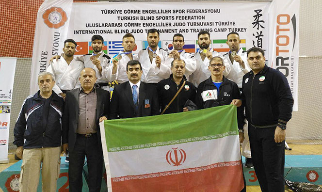 Iranian visually-impaired judoka top championship in Turkey Iranian visually-impaired judoka top championship in Turkey