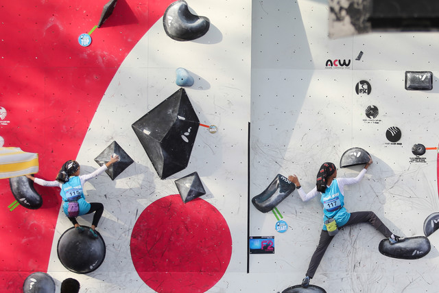 Iran rock climber bags silver in Asian Champs Iran rock climber bags silver in Asian Champs