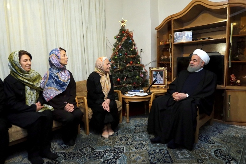 President Rouhani visits Christian martyrs' families President Rouhani visits Christian martyrs' families
