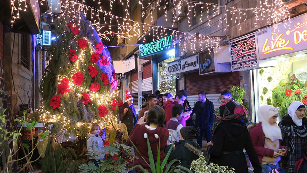 مسيحيان سوريه ميلاد حضرت مسيح (ع) را جشن گرفتند