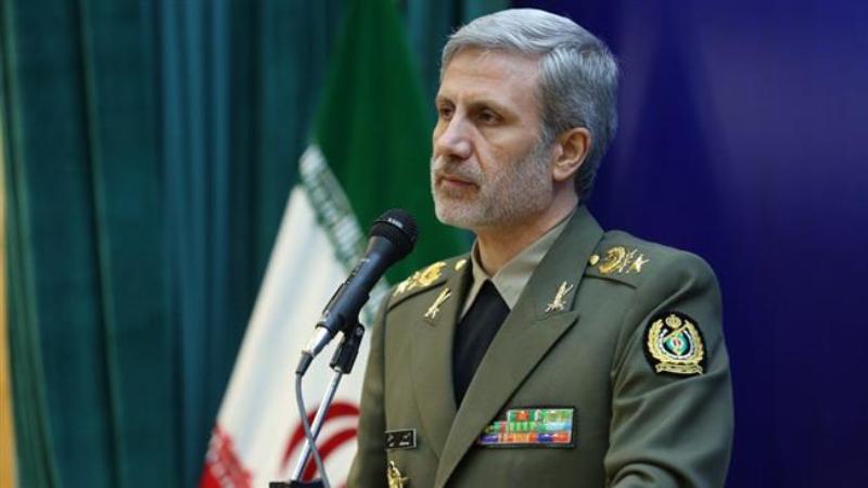 Iran defense minister urges order, law in addressing people's demands Iran defense minister urges order, law in addressing people's demands