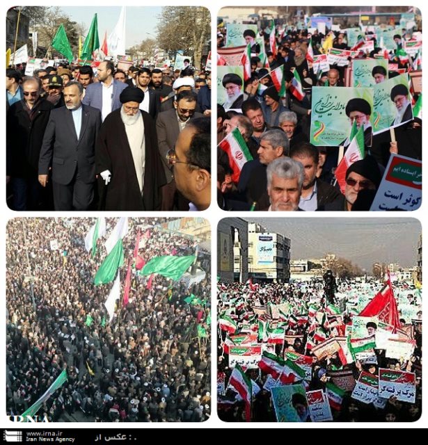 Iran's Mashad scene of rally against rioters Iran's Mashad scene of rally against rioters