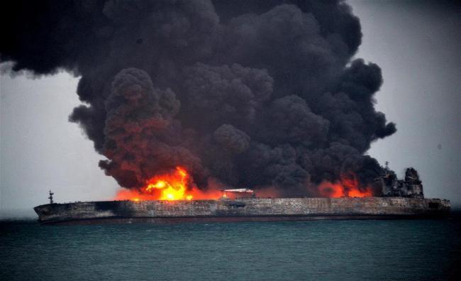 Operation starts to extinguish Iranian tanker in China: Diplomat Operation starts to extinguish Iranian tanker in China: Diplomat