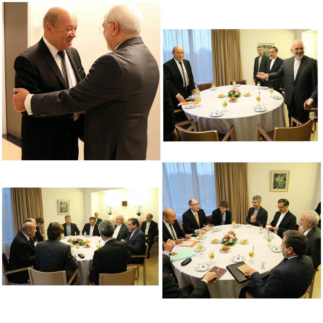 Iranian, French FMs discuss JCPOA implementation Iranian, French FMs discuss JCPOA implementation